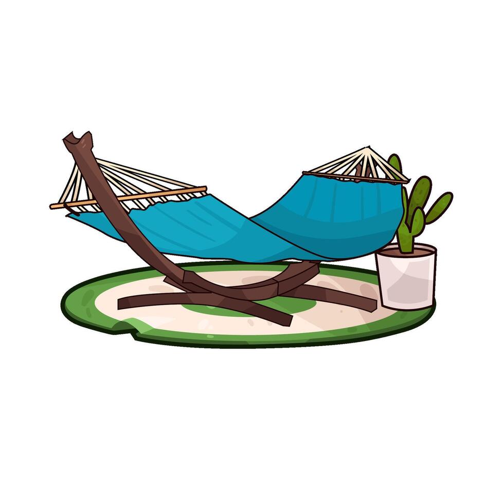 hammock for relax illustration vector