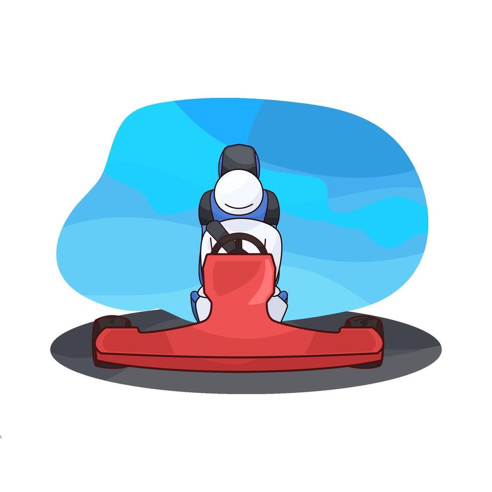 illustration of person drive cars vector