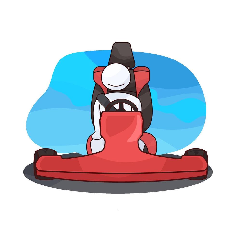 people drive cars vector