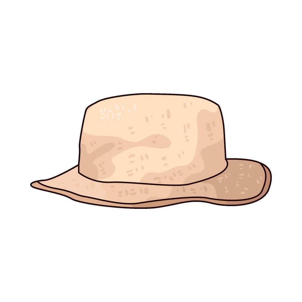 Illustration of hiking hat vector