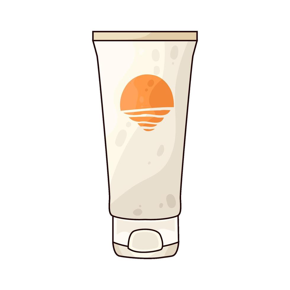 Illustration of sunscreen vector