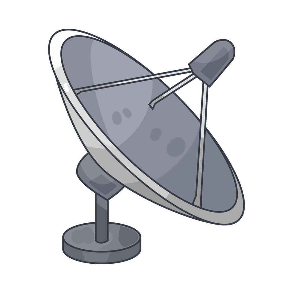 Illustration of satellite dish vector