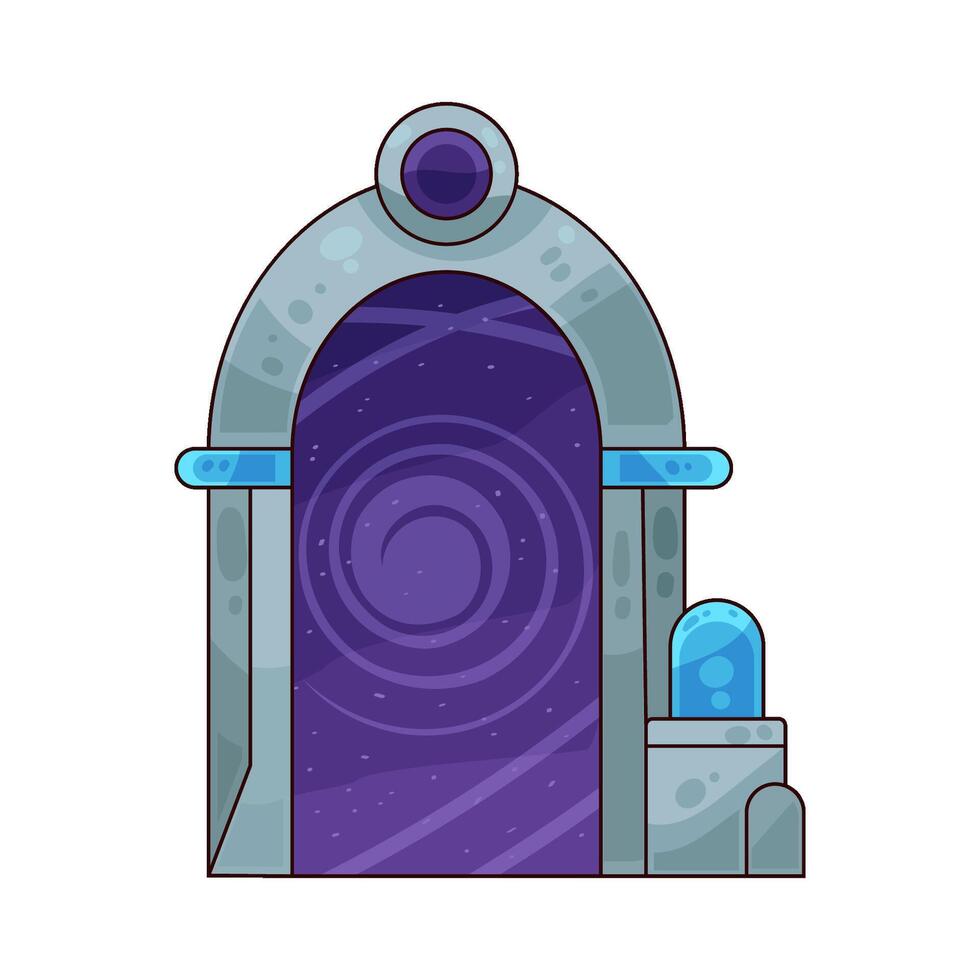 Illustration of space portal vector