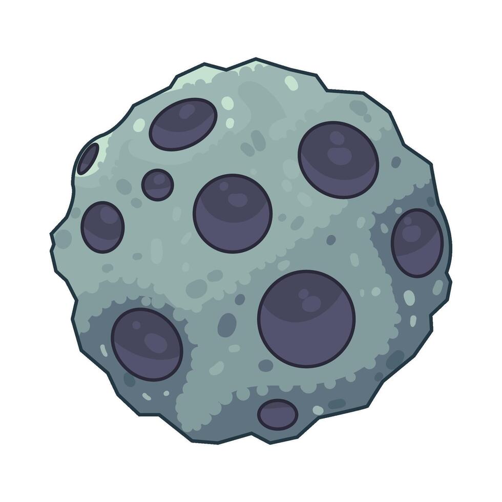 Illustration of meteor vector