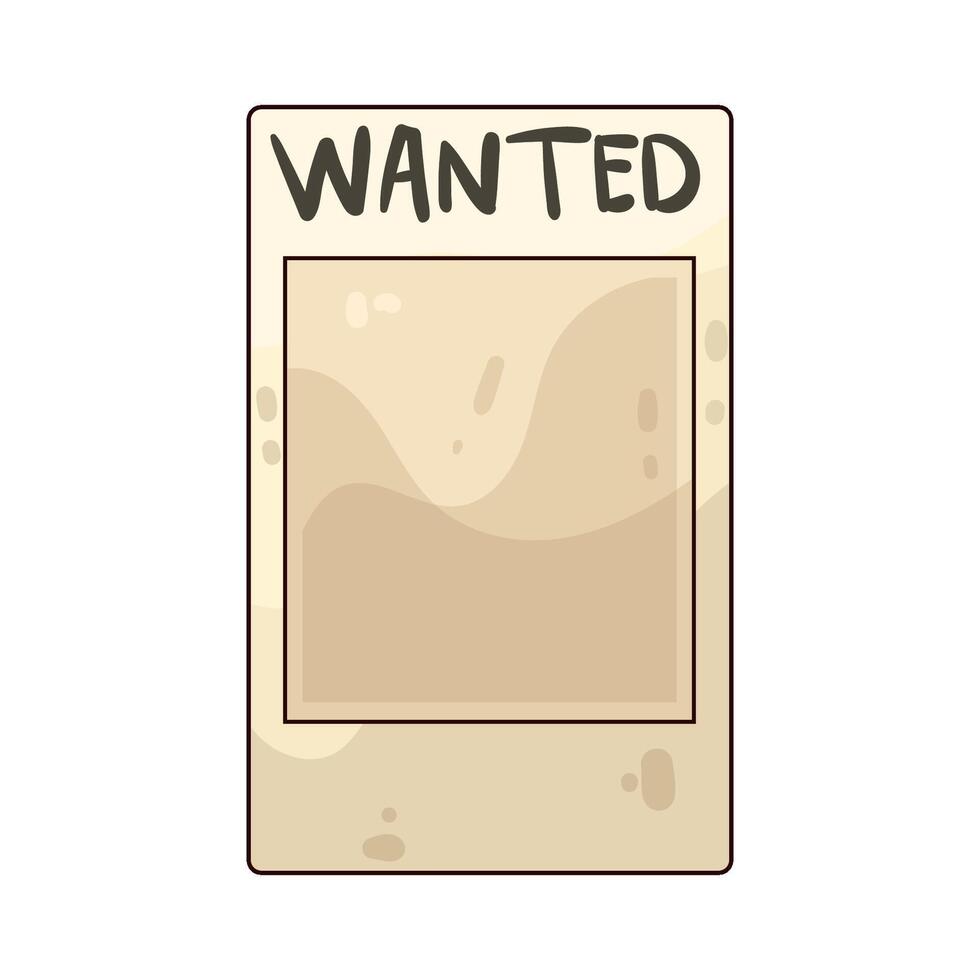 Illustration of wanted frame vector