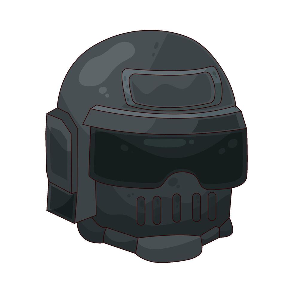 Illustration of police helmet vector