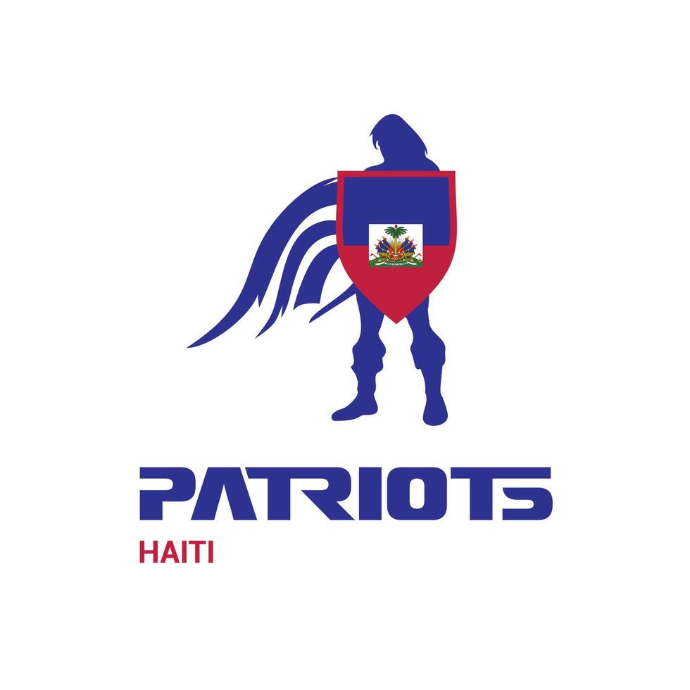 The logo for patriots haiti vector