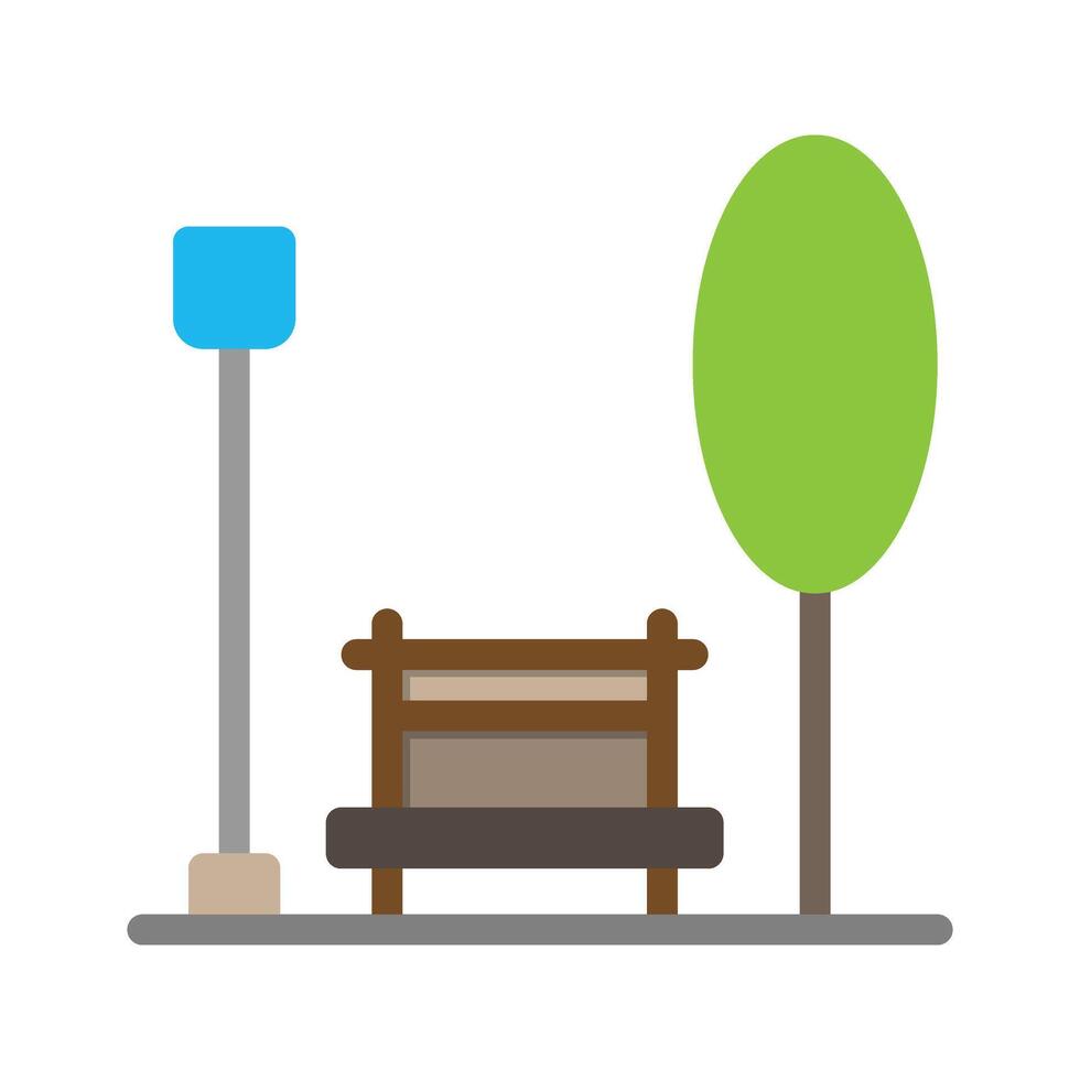 Park icons. with flat style, suitable for business, city, school and nature symbol logo illustration. vector
