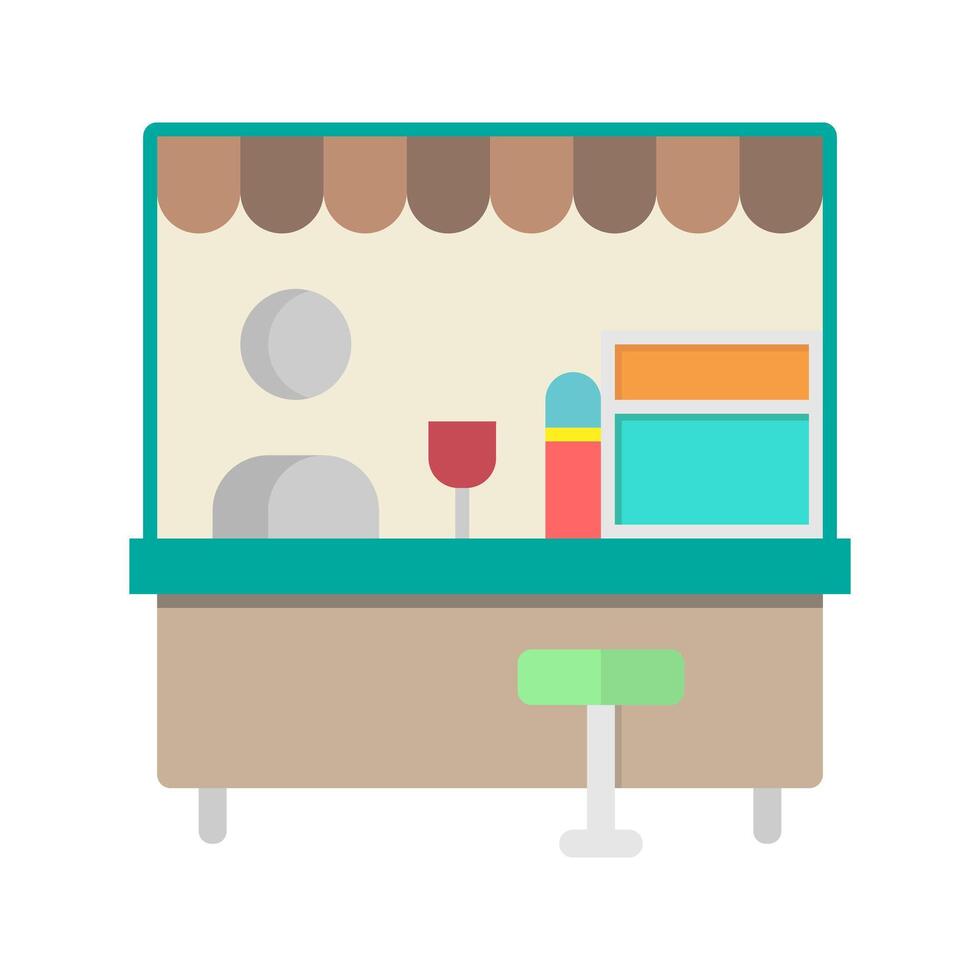 Lunch or canten icons. with flat style, suitable for restaurants, sellers and business symbol logo illustration. vector