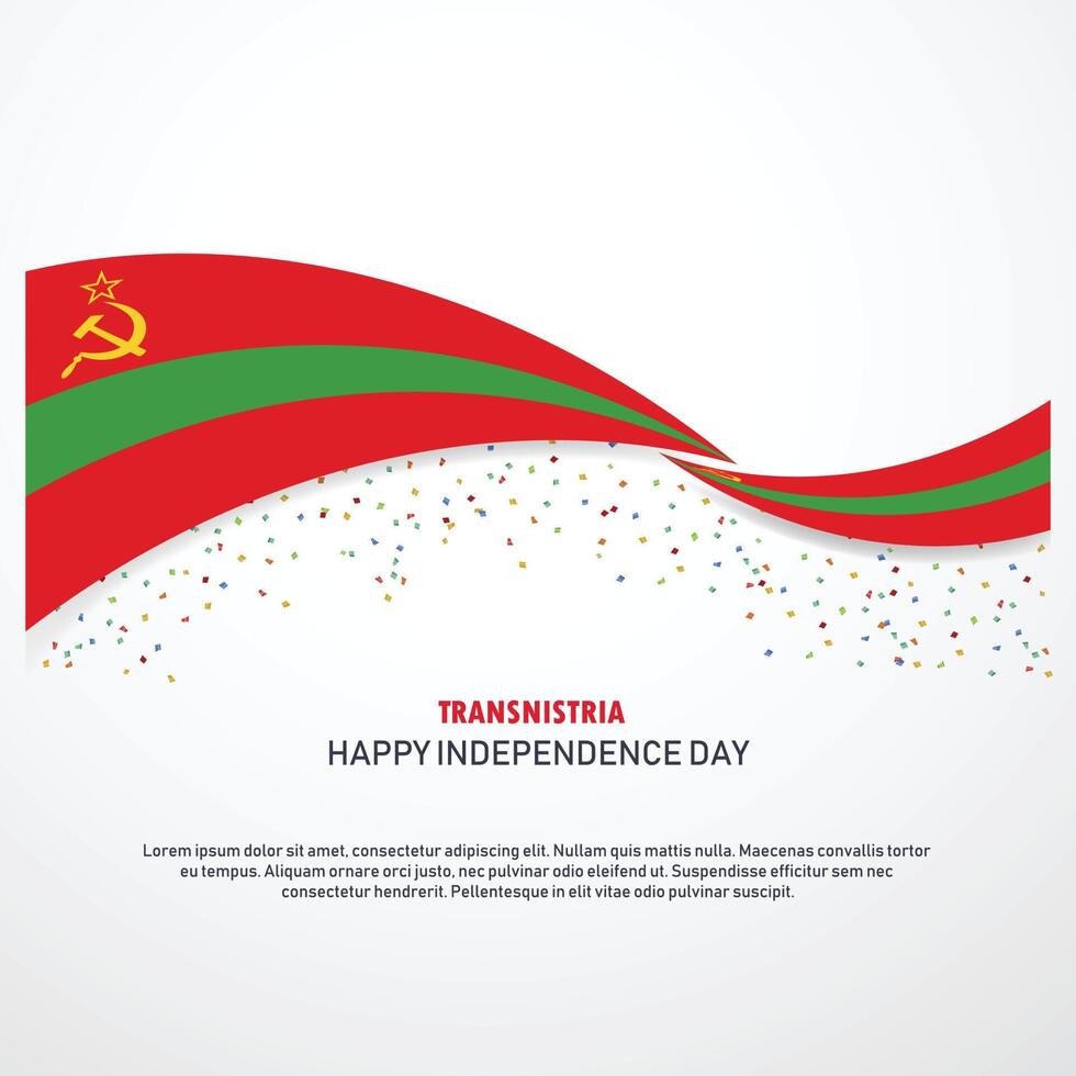 Transnistria Happy independence day Background vector