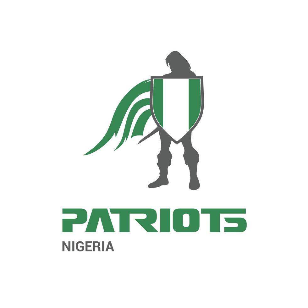 Patriots logo design vector