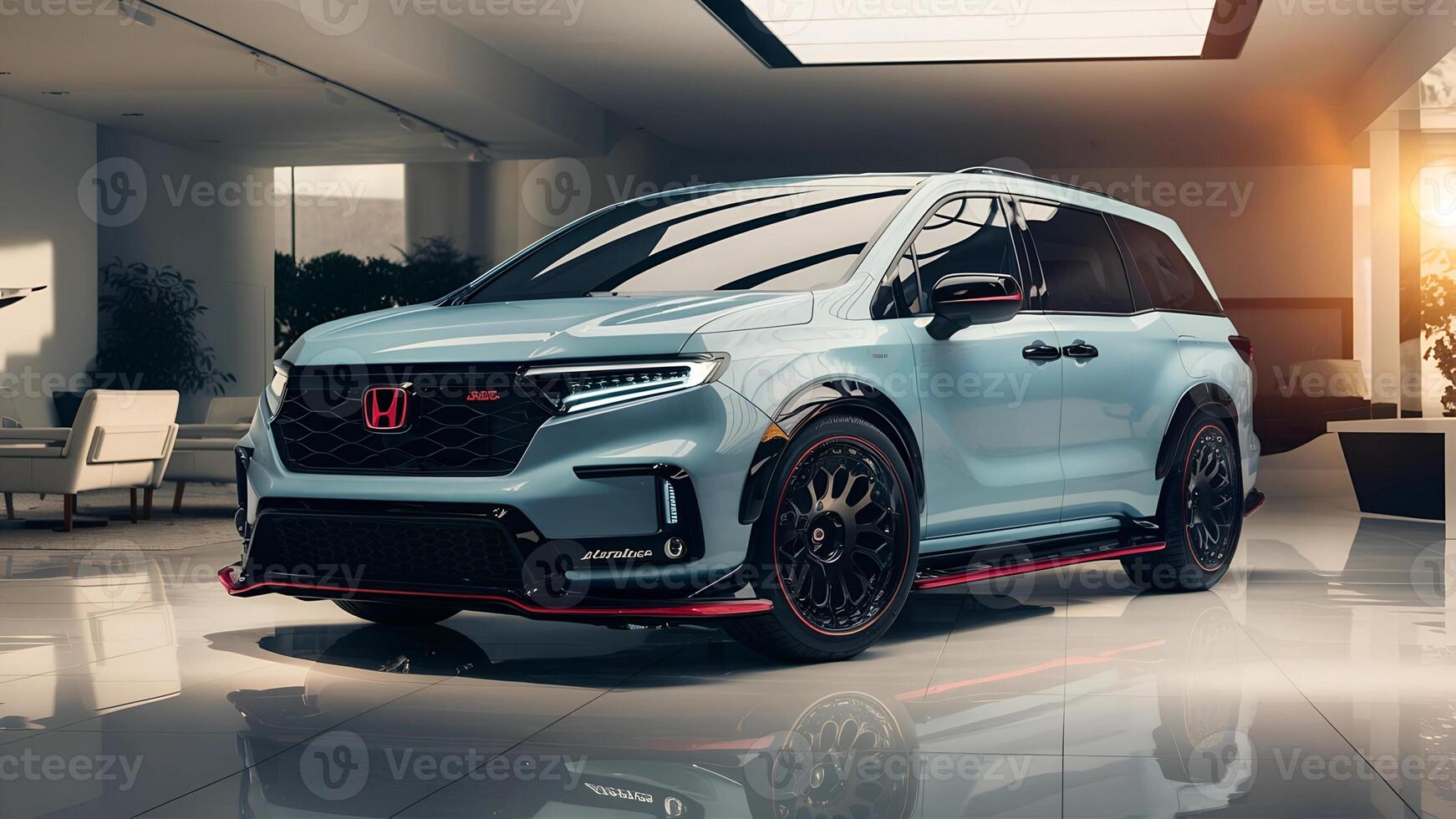 Honda Odyssey 2024, Modern Family Van, Stylish Exterior, High-Resolution Photo, Clean and Sharp Image, Urban Setting, Versatile and Comfortable, Car Stock Photography photo