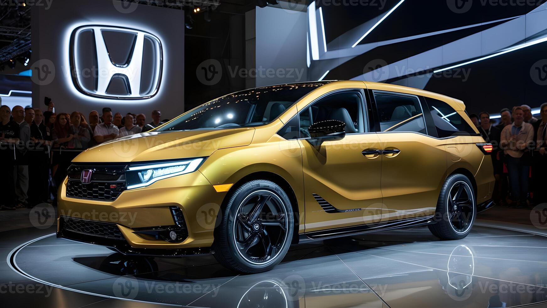 Honda Odyssey minivan, stylish family vehicle, luxury car for family trips, modern Honda Odyssey on the road, sleek exterior design of Honda Odyssey photo