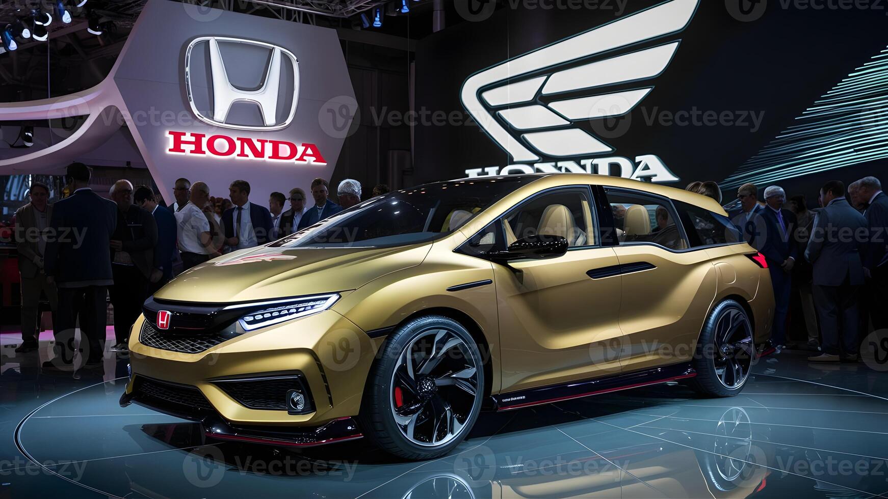 Honda Odyssey minivan, stylish family vehicle, luxury car for family trips, modern Honda Odyssey on the road, sleek exterior design of Honda Odyssey photo