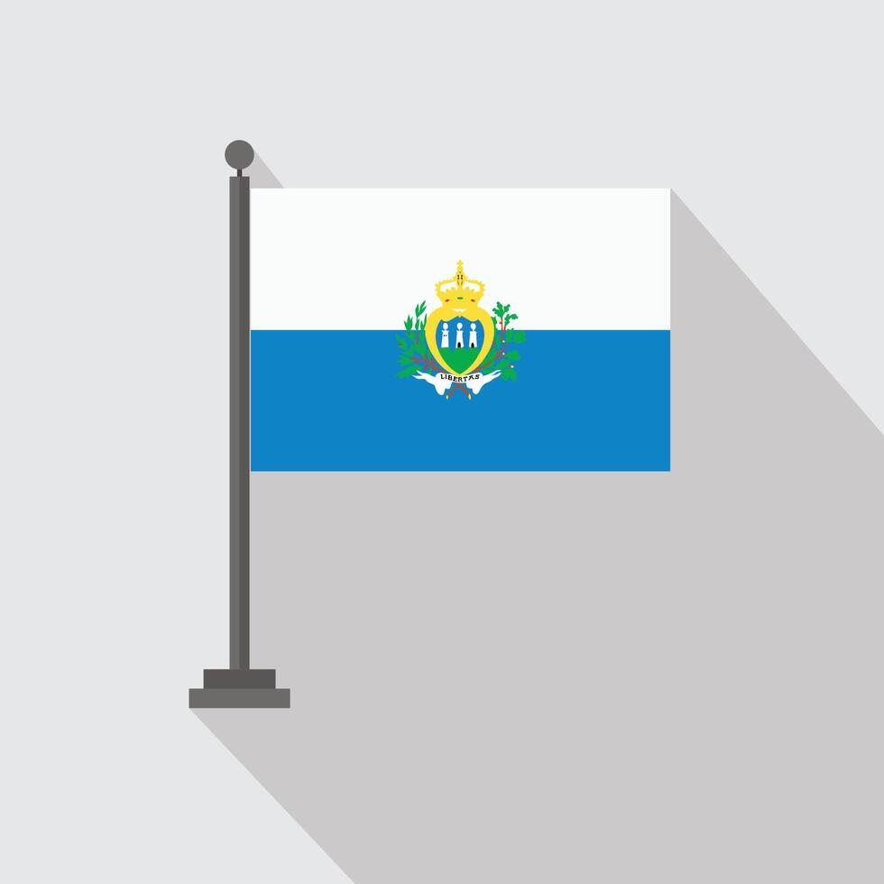 Country flag with creative design element vector