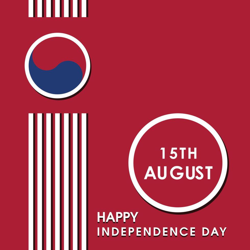 South Korea Independence day design element vector