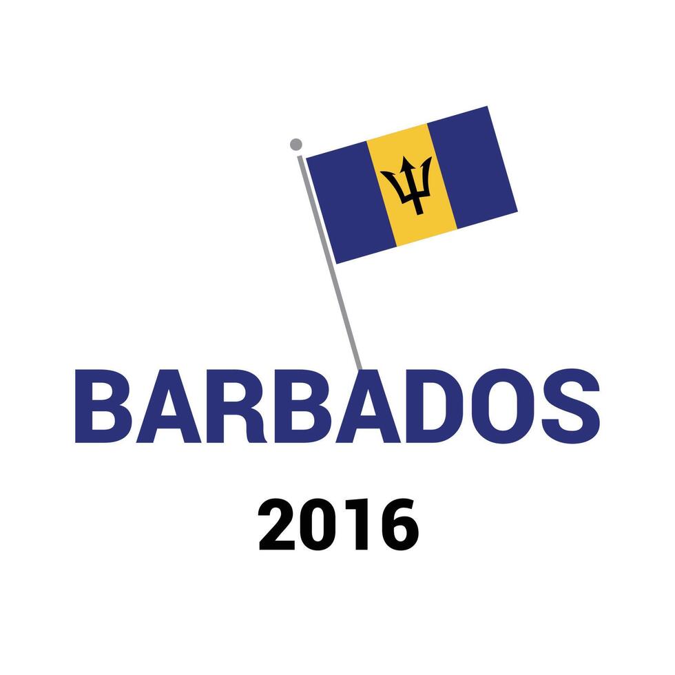 Barbados Independence day card design element vector