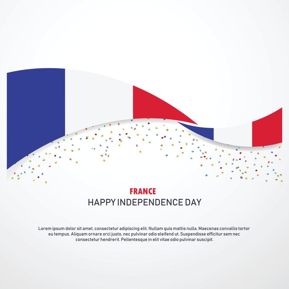 France Happy independence day Background vector