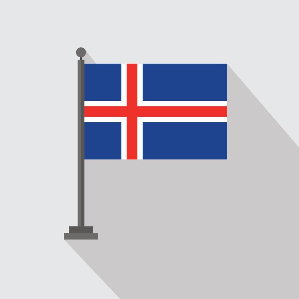 Country flag with creative design element vector