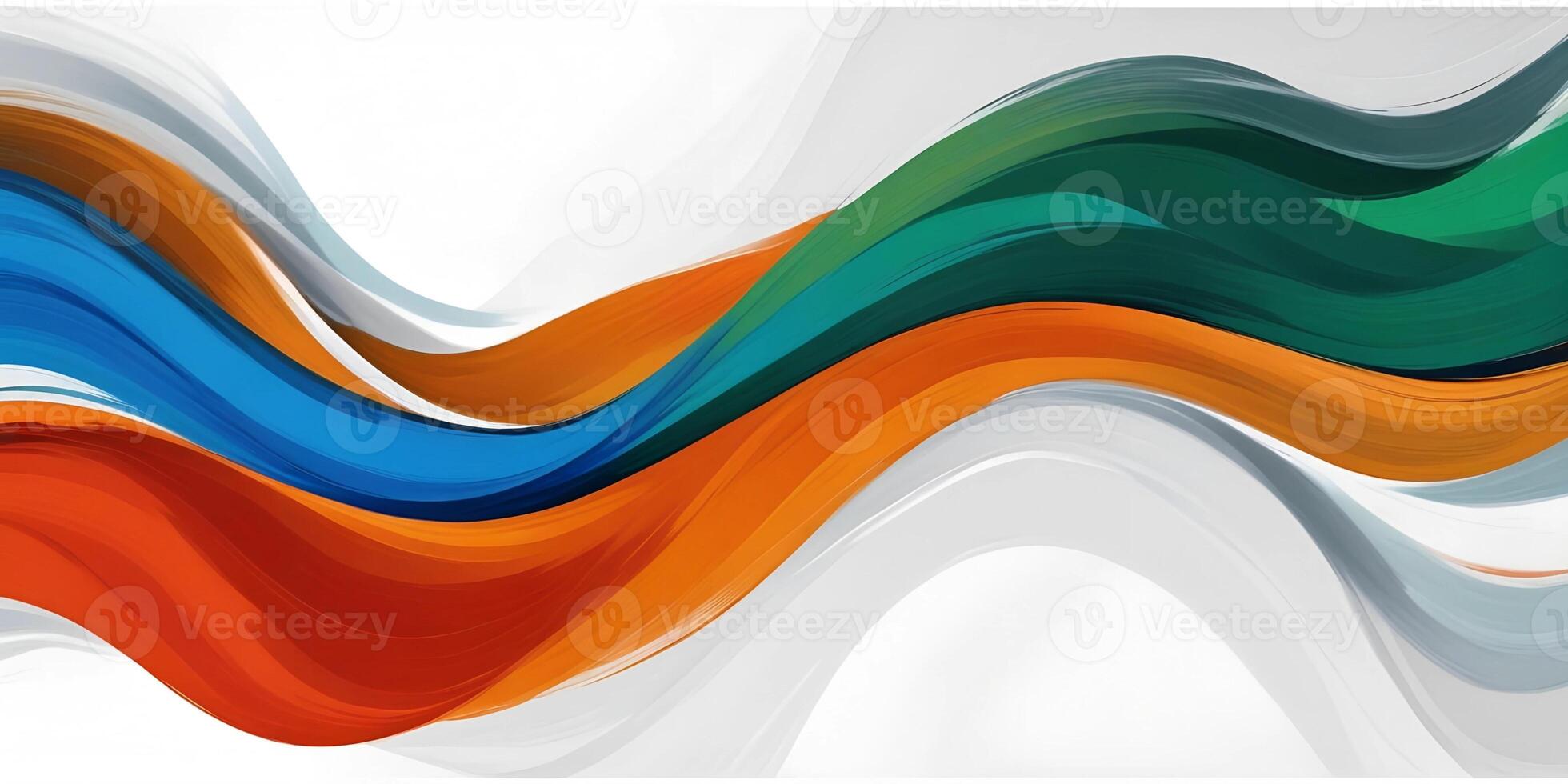 Abstract background with colorful waves photo