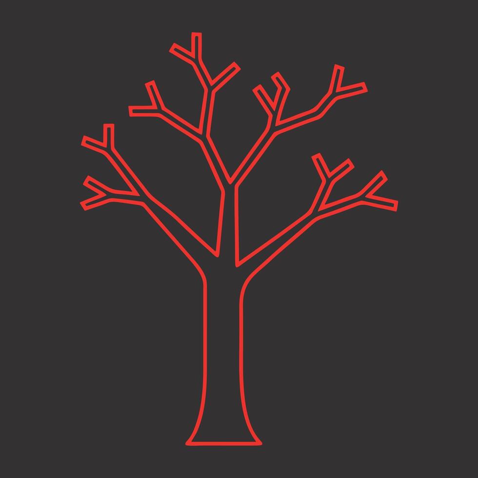 Modern Charming Tree Illustration vector