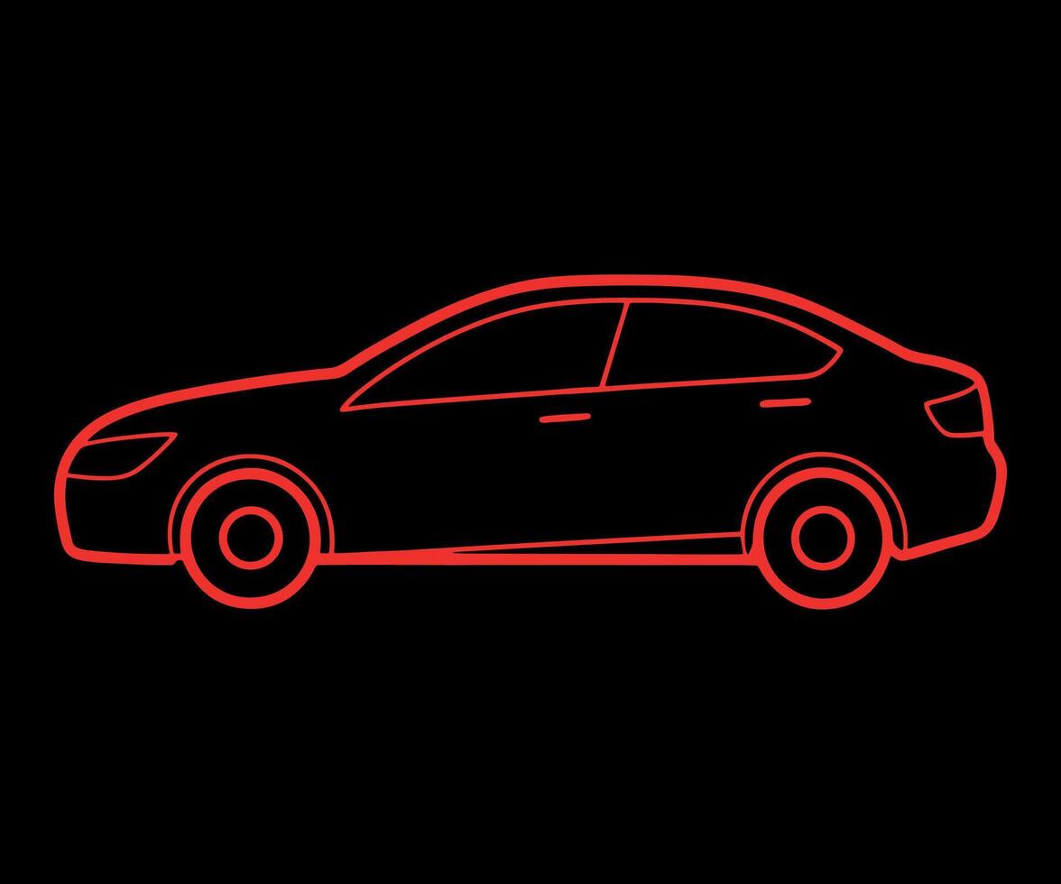 Realistic Car Illustration vector