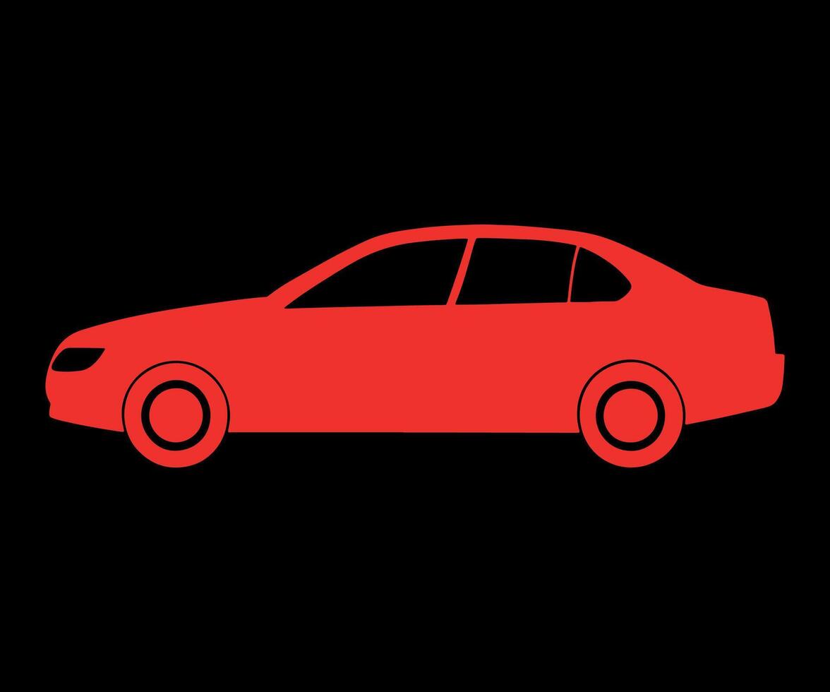 Minimalist Car Design Art vector