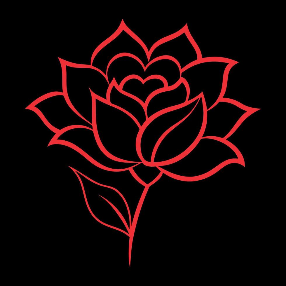 Flower Love Sign Illustration vector