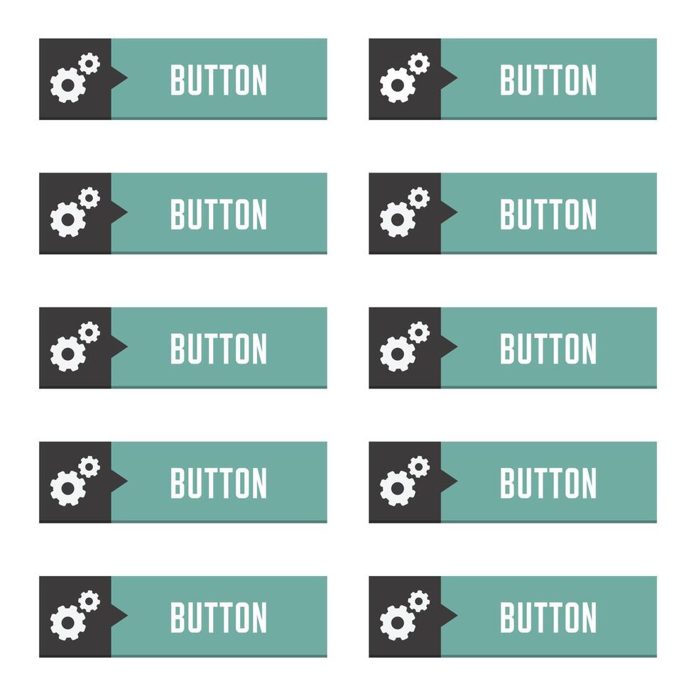 User Interface buttons design set element vector
