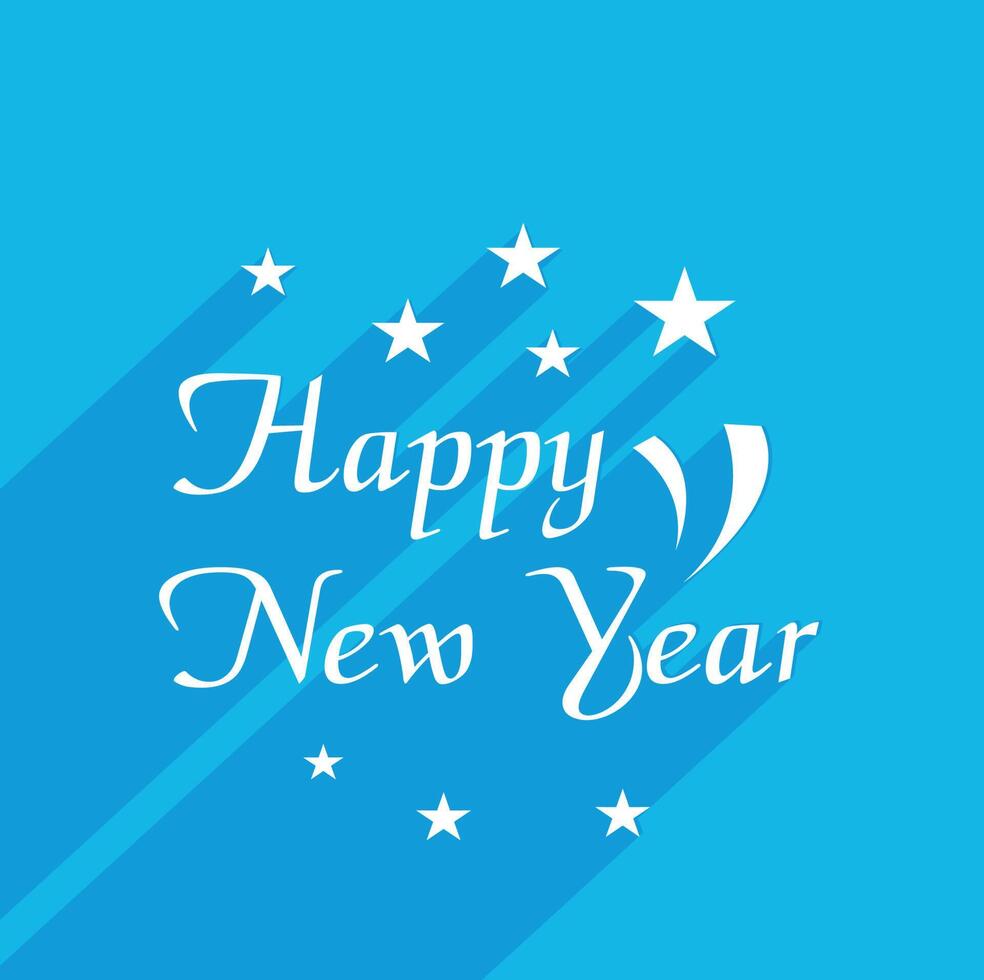 Happy New Year typography design element vector