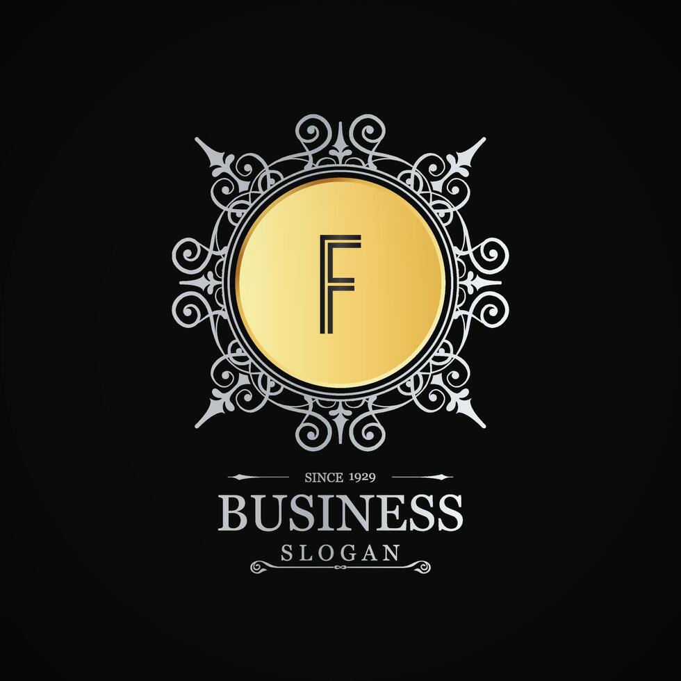 Alphabetic logo design with elegent design and typography element vector