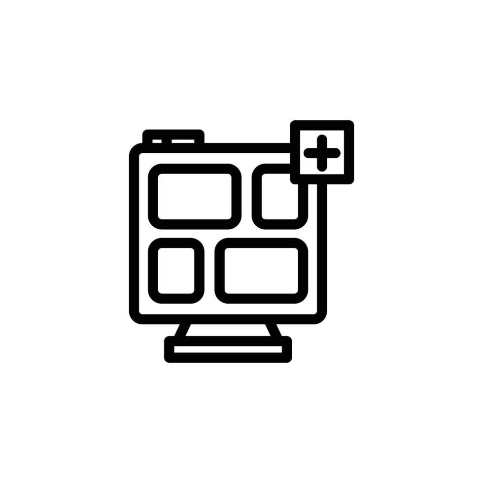 dashboard creative icon or logo design isolated sign symbol illustration. High quality black line style suitable for designers, web developers, displays and websites vector