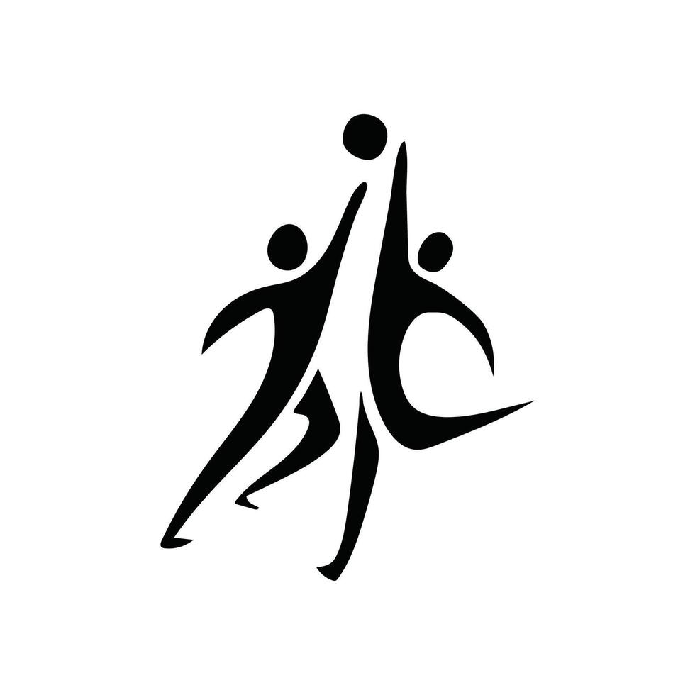 volleyball sport icon design on white background vector