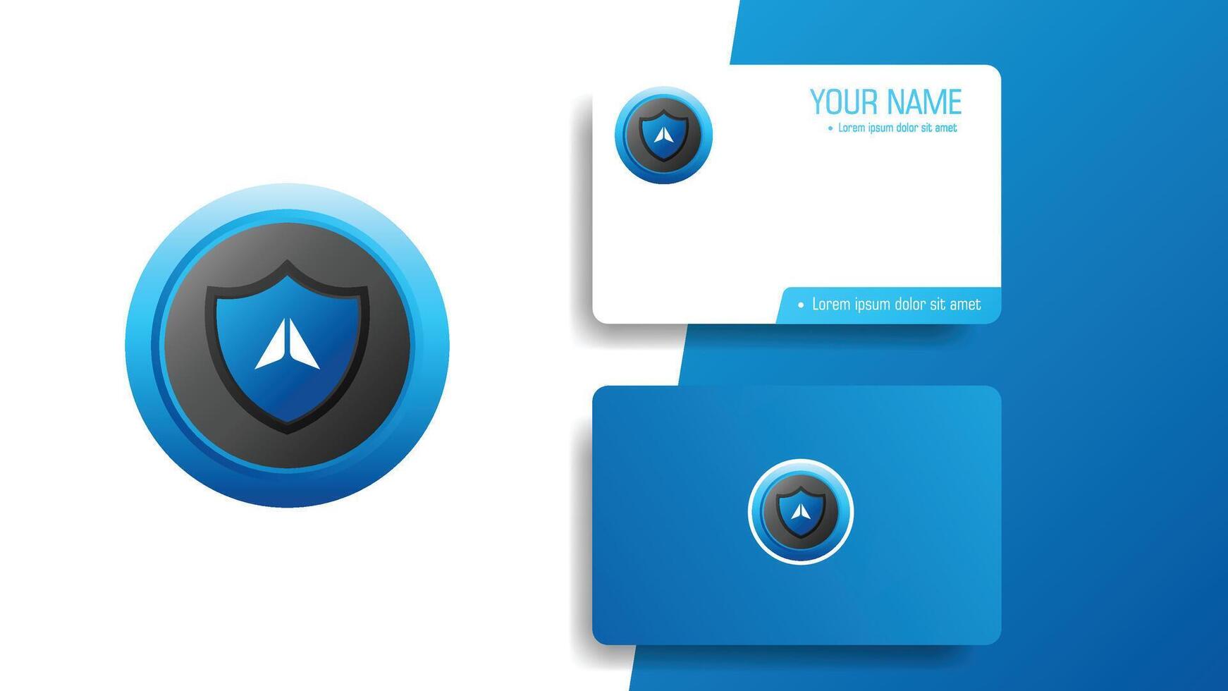 Creative shield and initial A logo design . logo template vector