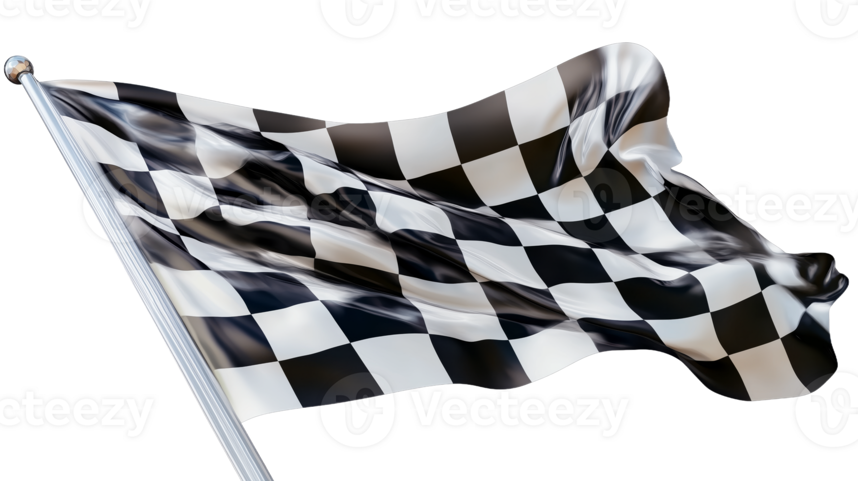 A Dynamic Checkered Flag Symbolizing Racing and Competition png