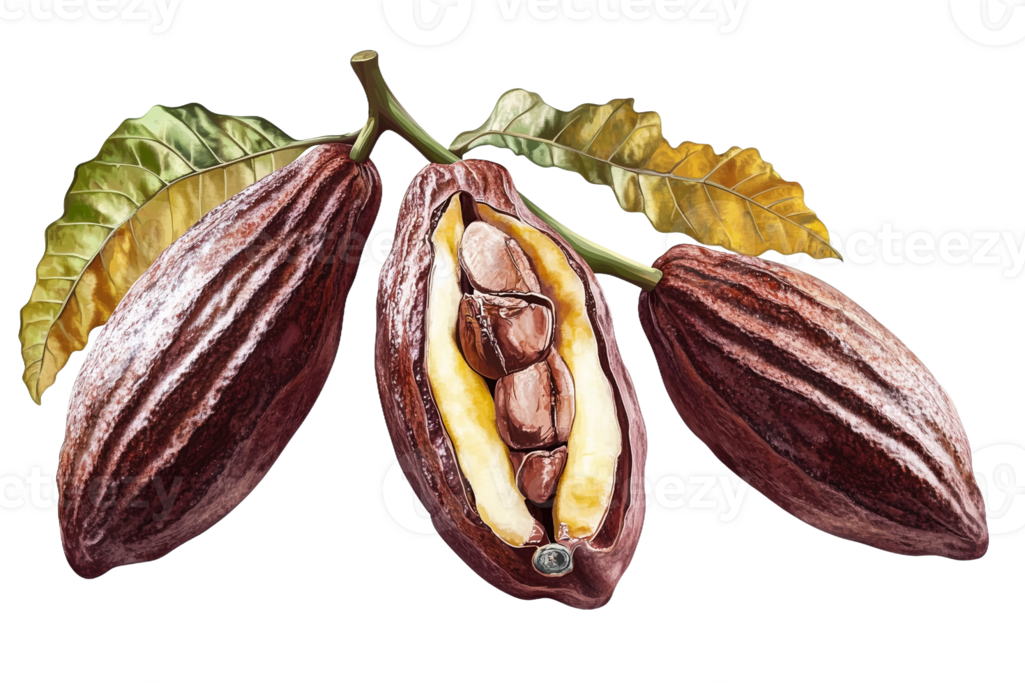 Exploring the Beauty and Richness of Cocoa Fruit Pods png