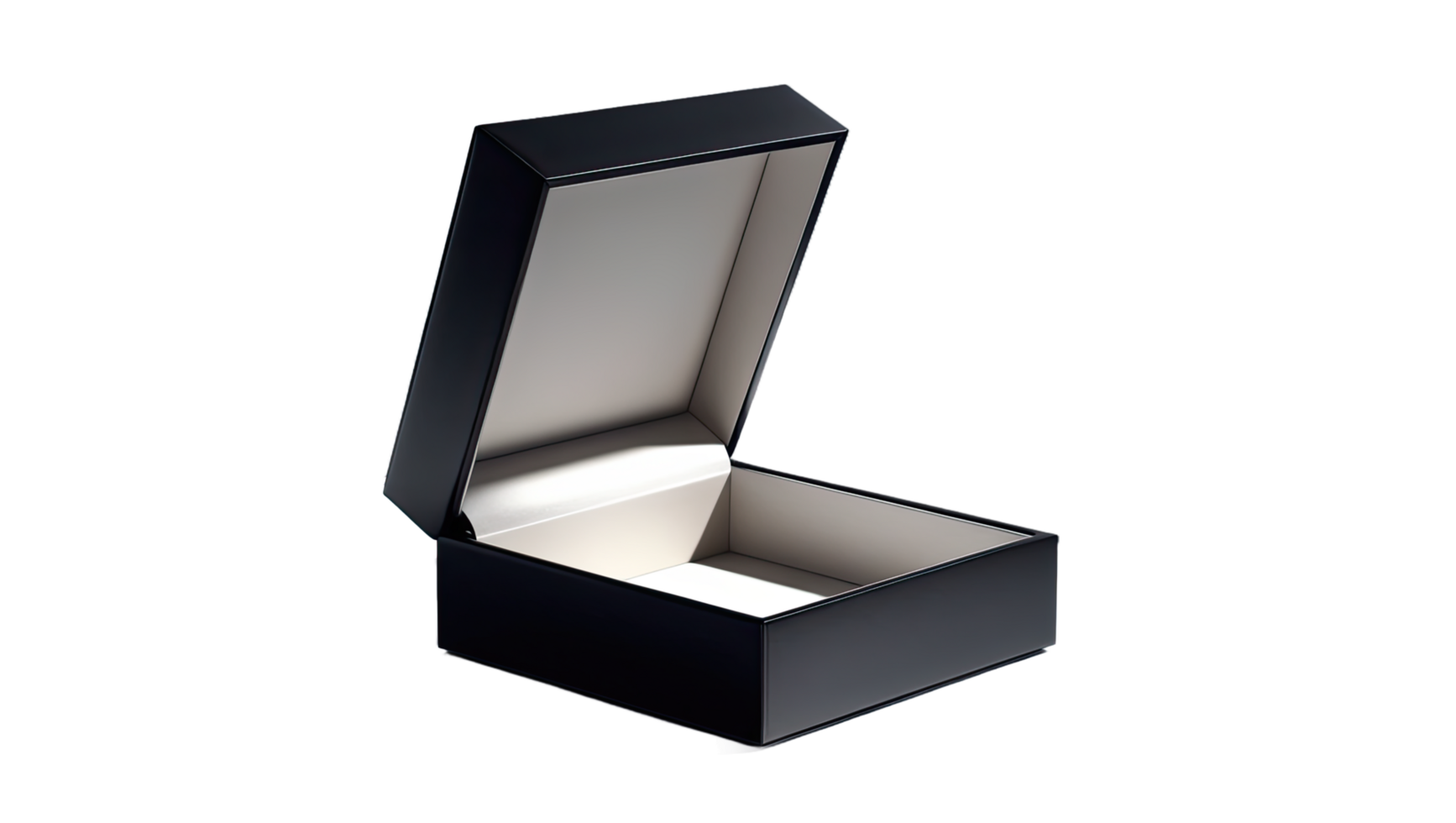 An empty black box with a white lid png