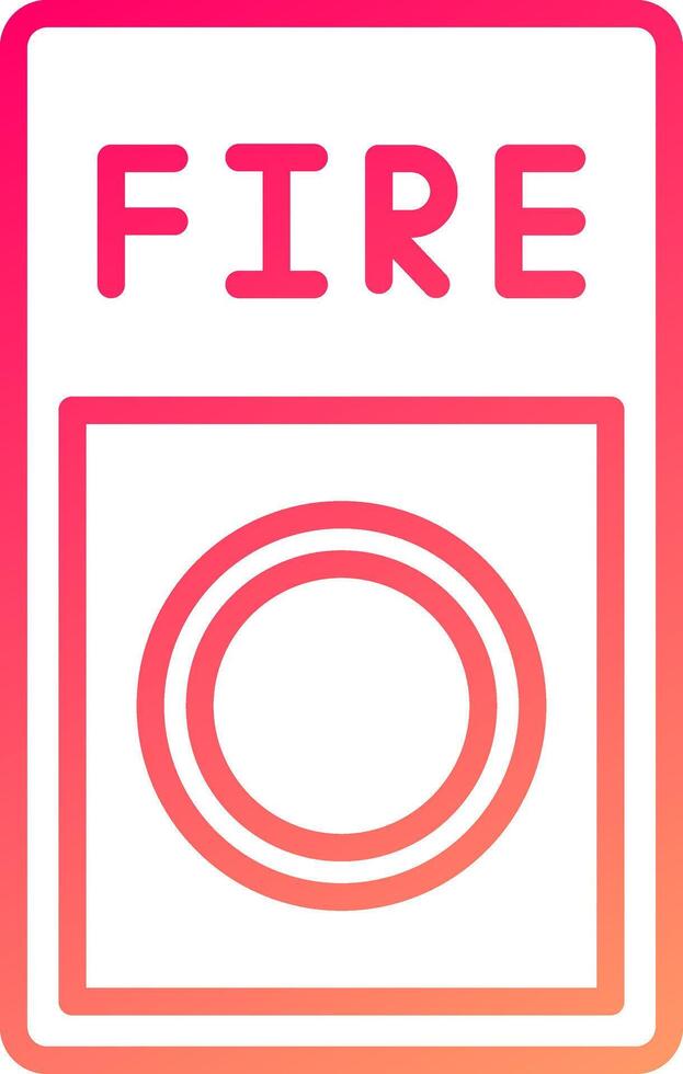 Fire Button Icon Design vector