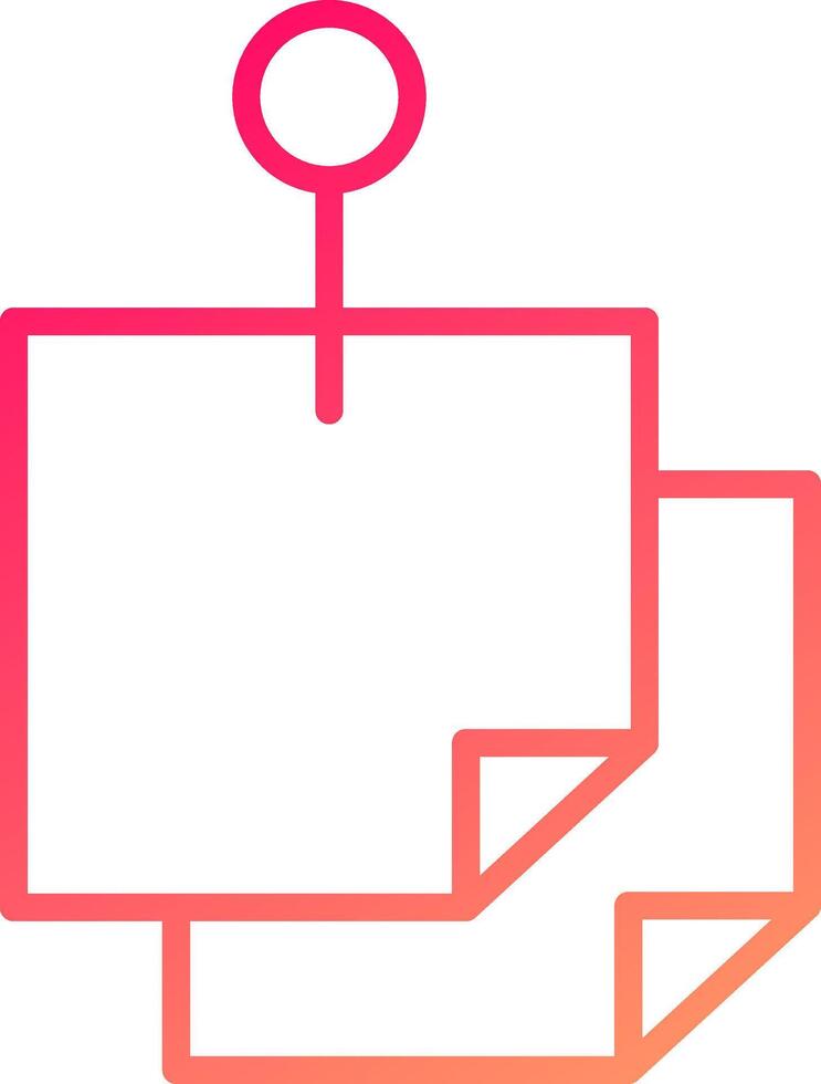 Sticky Notes Icon Design vector