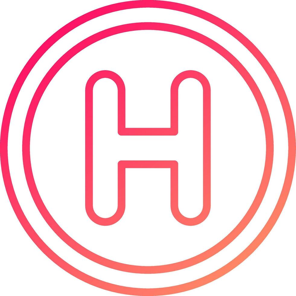 Helipad Icon Design vector