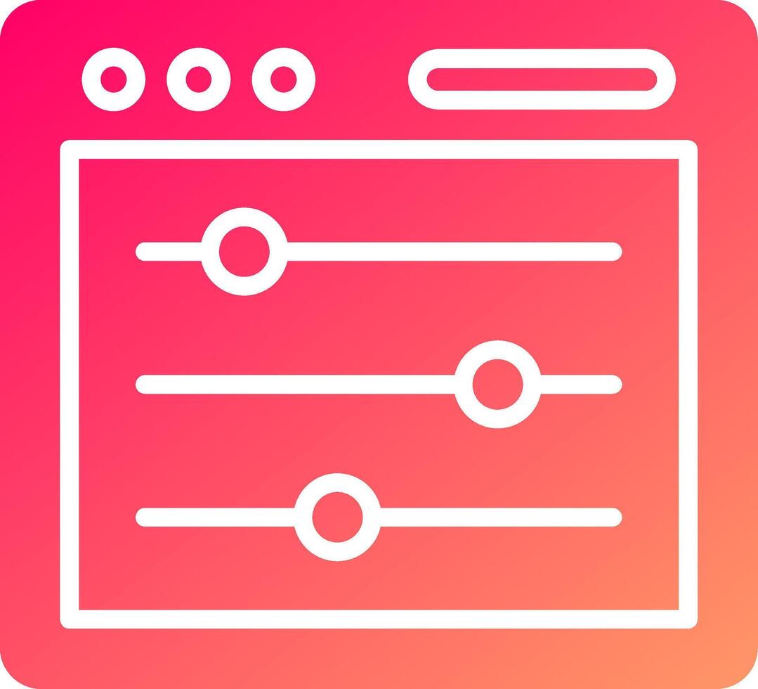 Adjust Icon Design vector