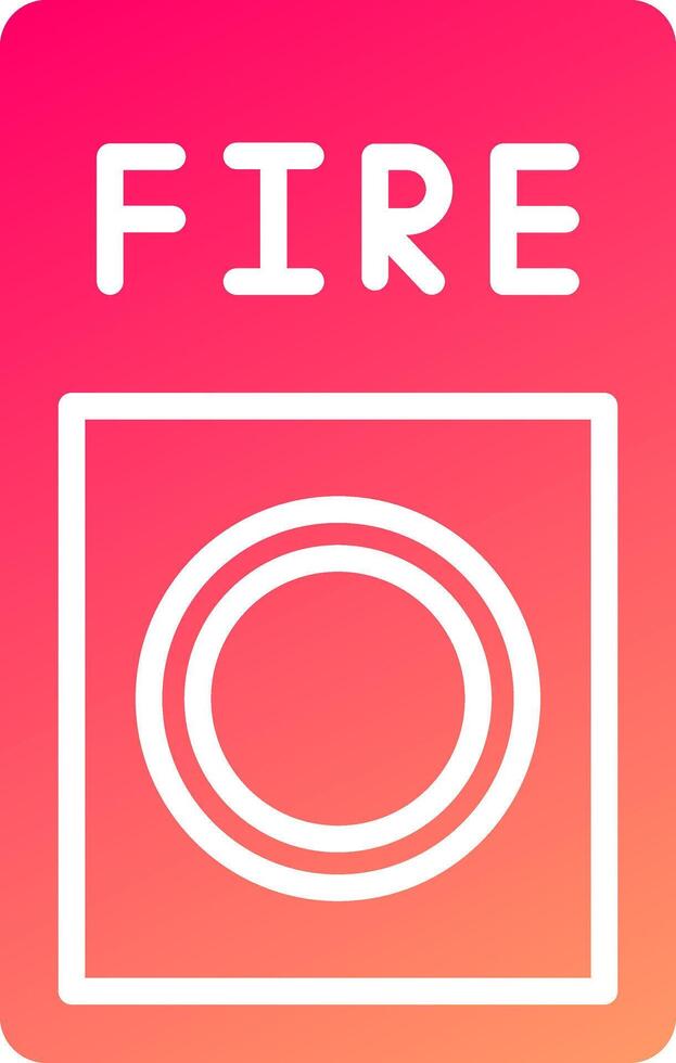 Fire Button Icon Design vector