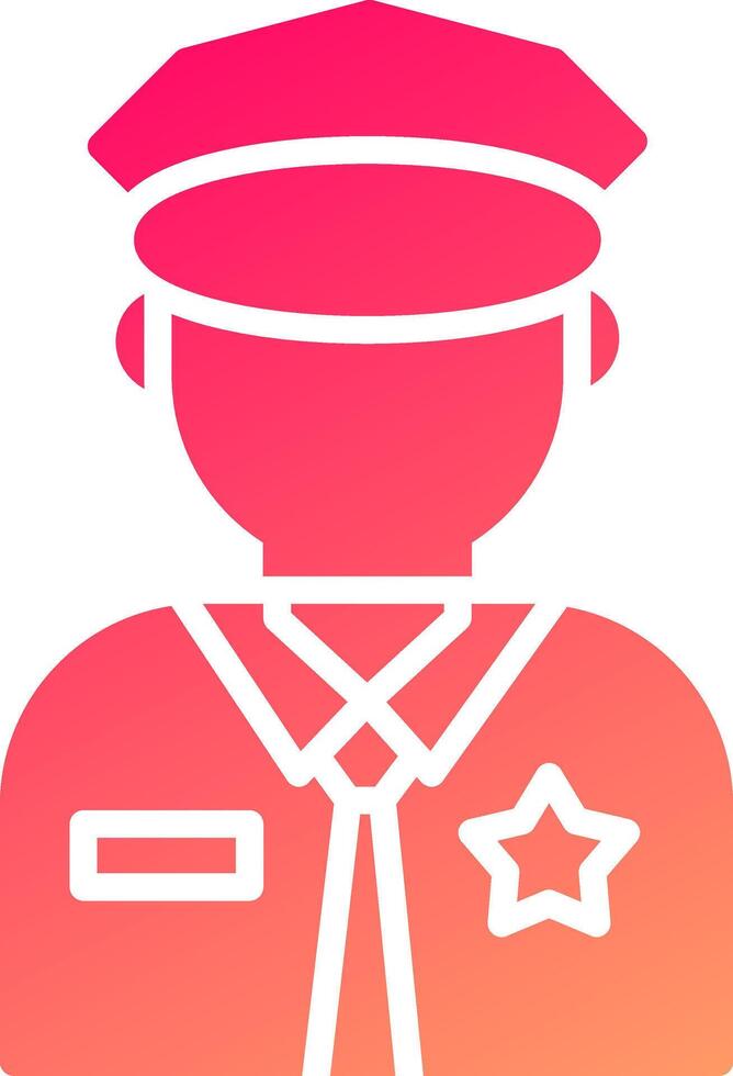 Officer Icon Design vector