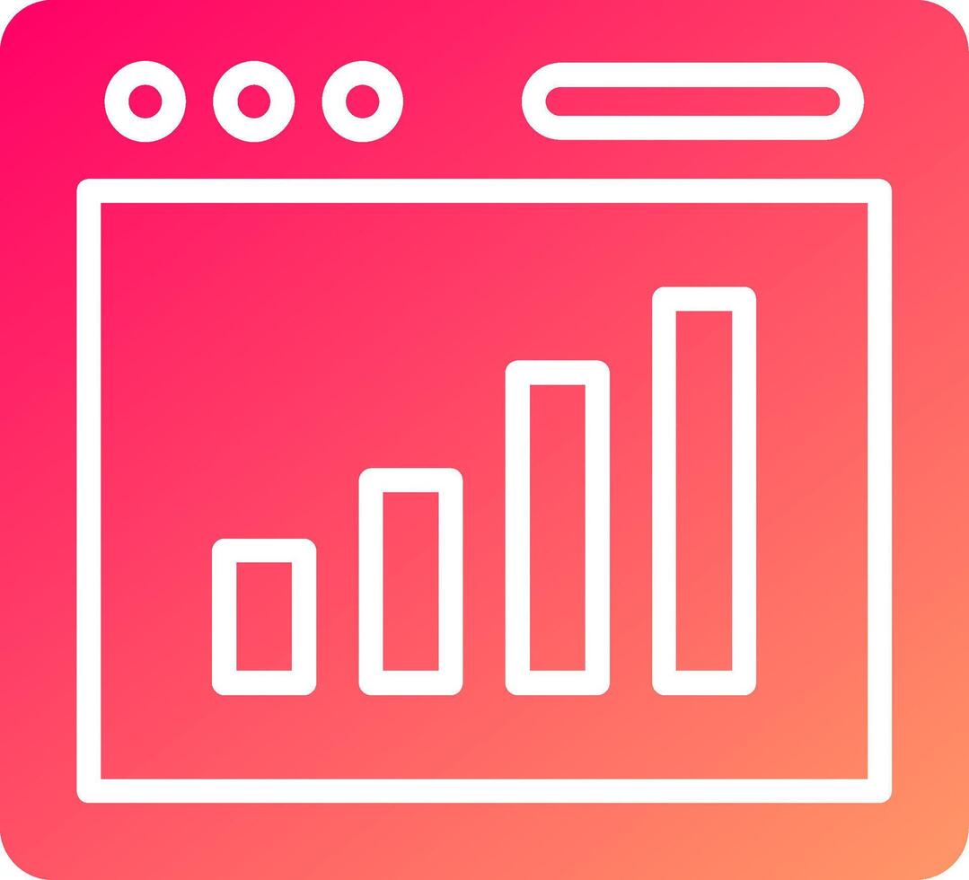 Bar Chart Icon Design vector