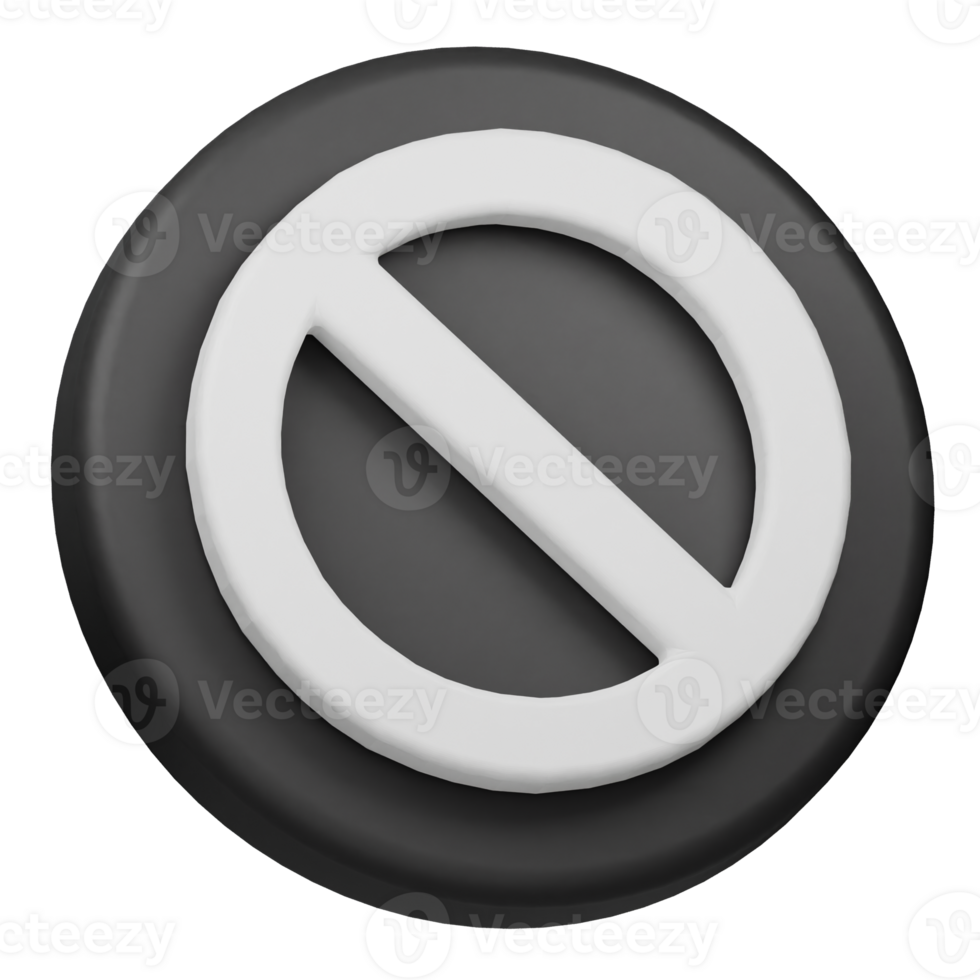 A black and white no entry sign on a black button png