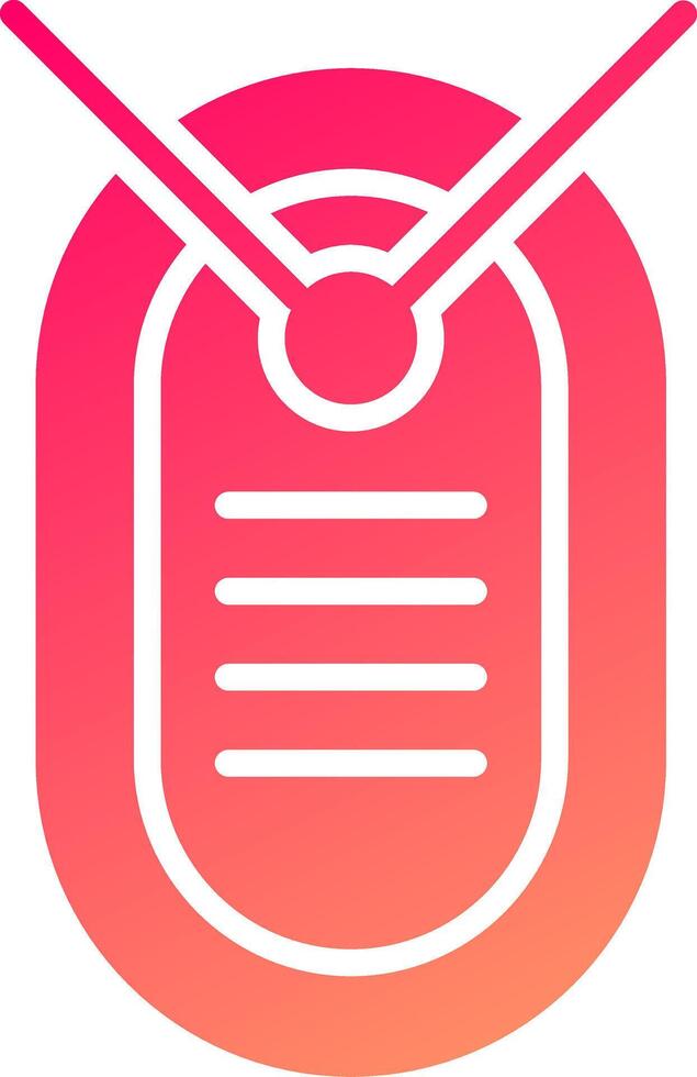 Dog Tag Icon Design vector