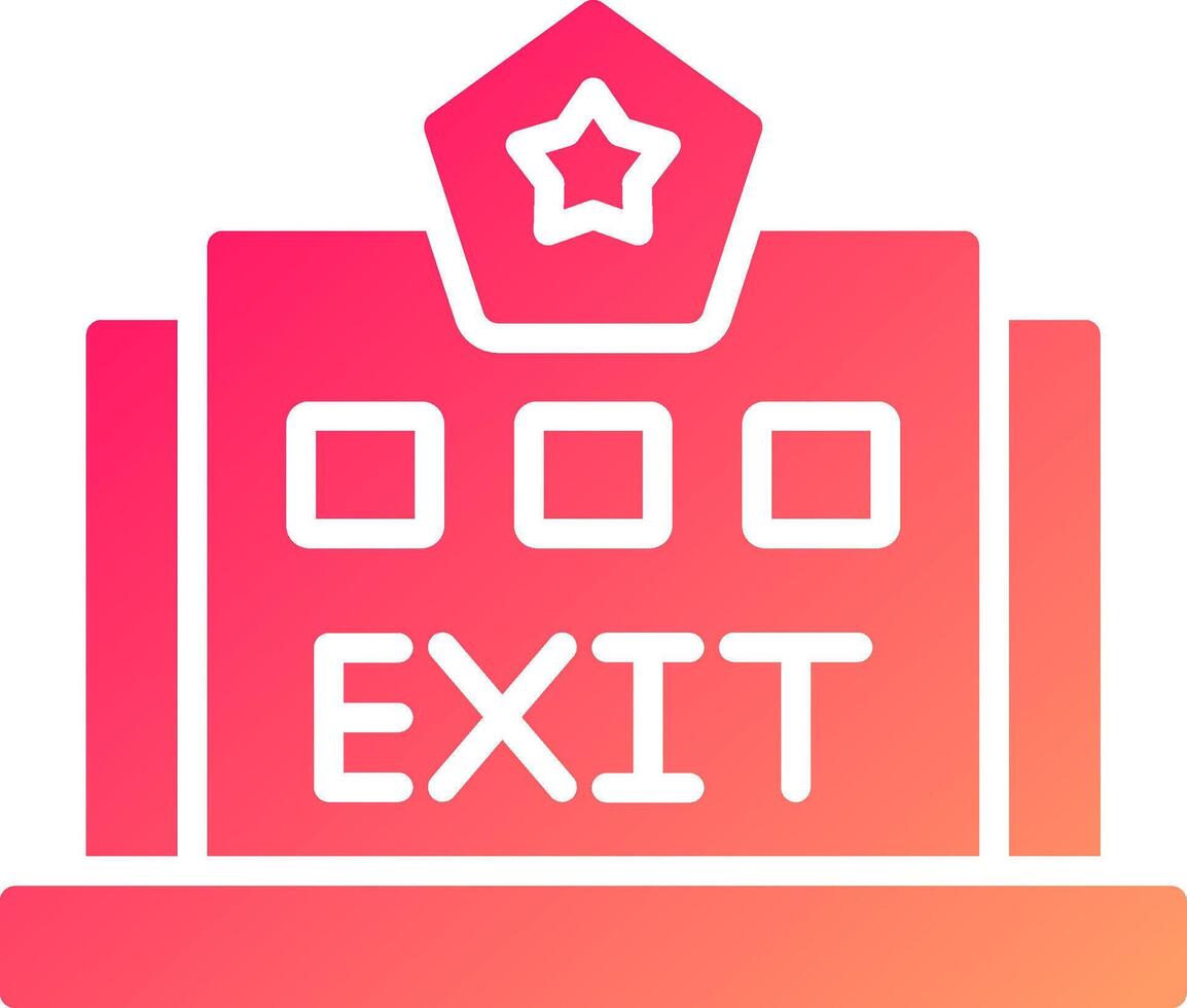 Exit Icon Design vector