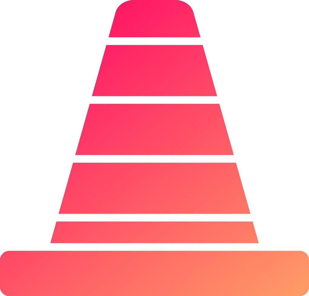 Traffic Cone Icon Design vector