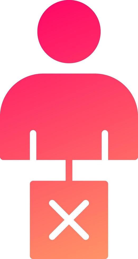 Unemployed Icon Design vector