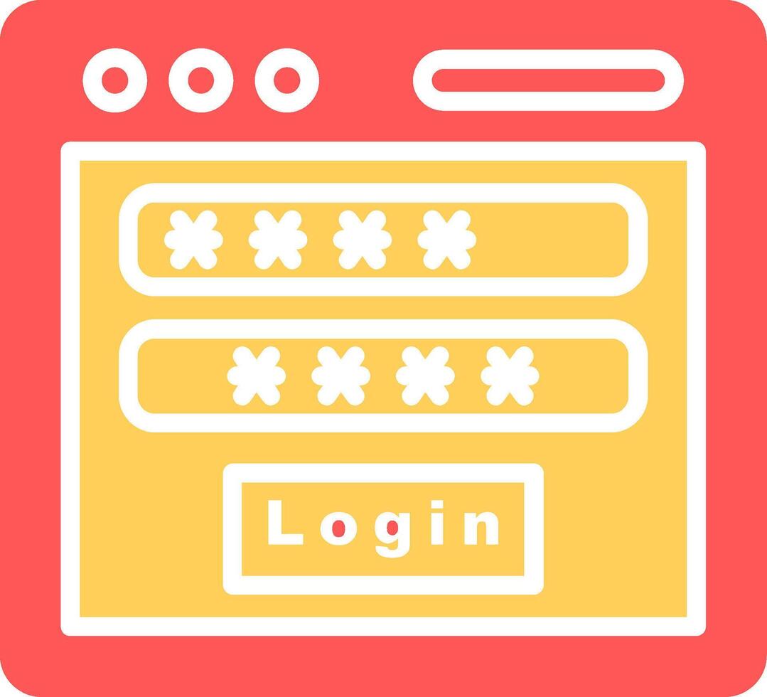 Login Icon Design vector